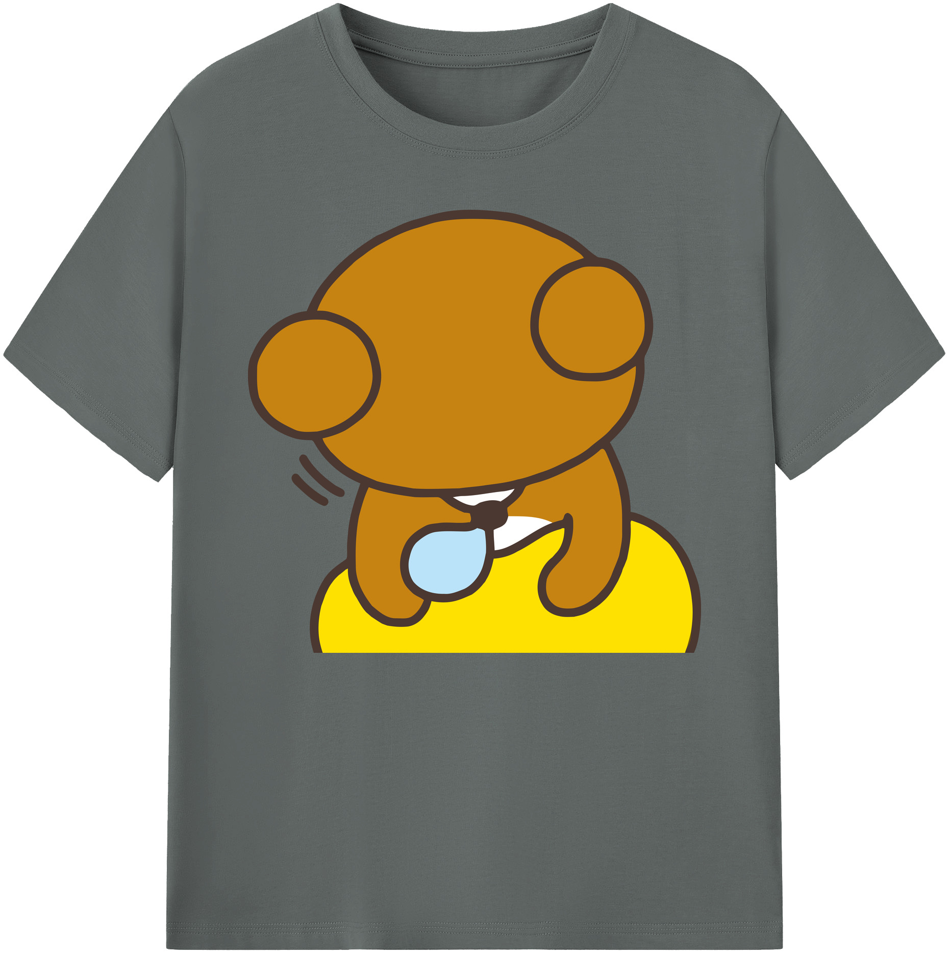 （画像用） リラックマ リラックマ キイロイトリ Rilakkuma Korilakkuma Kiiroitori 綿100％ メンズ半袖Tシャツ｜肌触りやわらか＆通気性